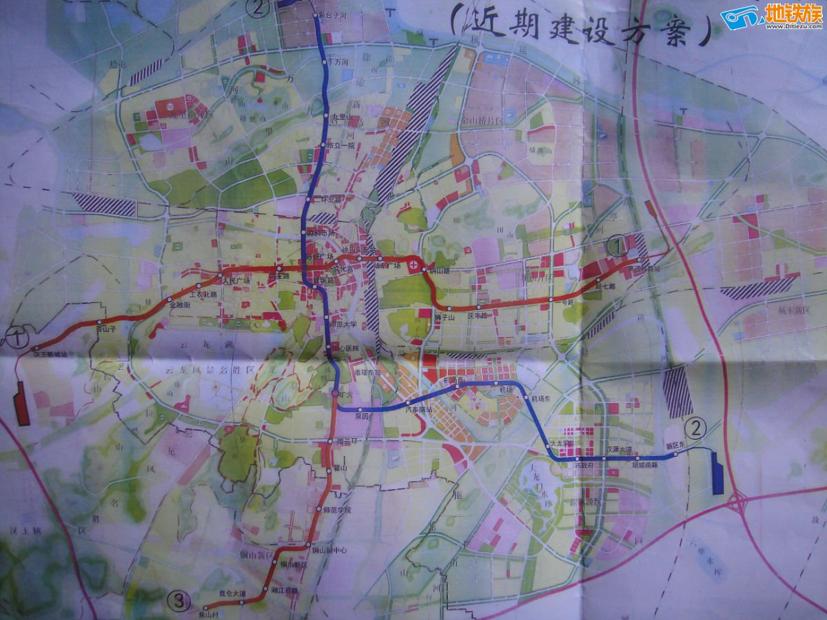 徐州地铁大厦周边规划（彭城视窗 徐州地铁只有三条线路吗有4、5号线的规划图吗）